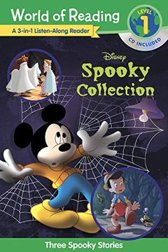 portada World of Reading Disney's Spooky Collection 3-In-1 Listen-Along Reader (Level 1 Reader): 3 Scary Stories With cd! (en Inglés)