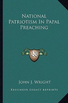portada national patriotism in papal preaching
