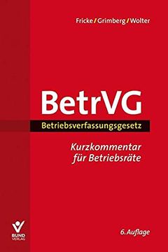 portada Betrvg - Betriebsverfassungsgesetz (en Alemán)