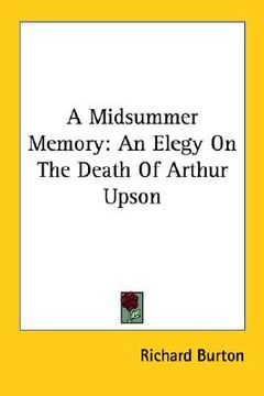 portada a midsummer memory: an elegy on the death of arthur upson (en Inglés)