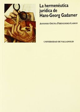 portada Hermeneutica Juridica de Hans Georg Gadamer, la