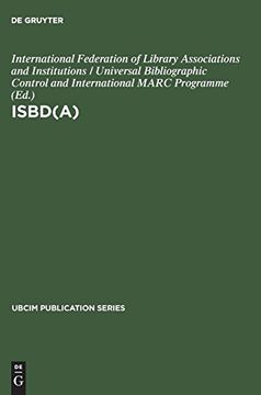 portada Isbd(A): International Standard Bibliographic Description for Older Monographic Publications (Antiquarian) (Ubcim Publication Series) (en Inglés)