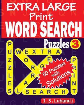 portada EXTRA LARGE Print WORD SEARCH Puzzles (en Inglés)