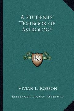 portada a students' textbook of astrology