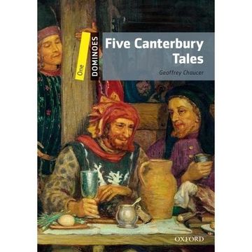 portada Five Canterbury Tales: Level 1: 400-Word Vocabulary Five Canterbury Tales (Dominoes, Level One) (en Inglés)