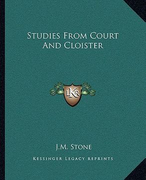portada studies from court and cloister (in English)