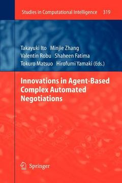 portada innovations in agent-based complex automated negotiations (en Inglés)