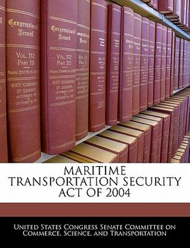 portada maritime transportation security act of 2004 (in English)