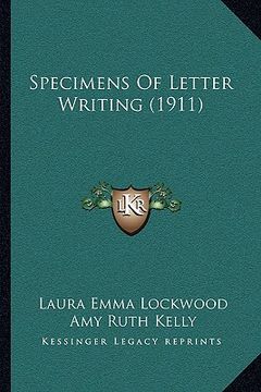 portada specimens of letter writing (1911) (en Inglés)