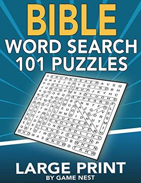 portada Bible Word Search 101 Puzzles Large Print: Puzzle Game With Inspirational Bible Verses for Adults and Kids (8. 5” x 11” Large Print) 