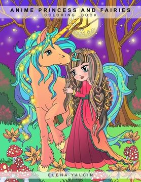 portada ANIME Princess and Fairies: Adult and Children Coloring Book (en Inglés)