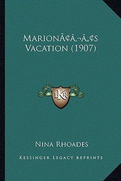 portada marionacentsa -a centss vacation (1907)