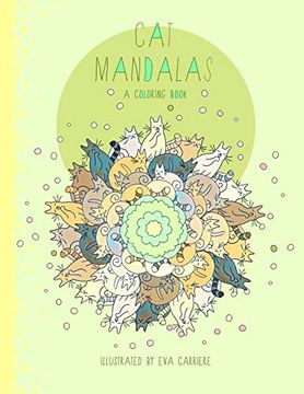 portada Cat Mandalas: A Coloring Book (en Inglés)