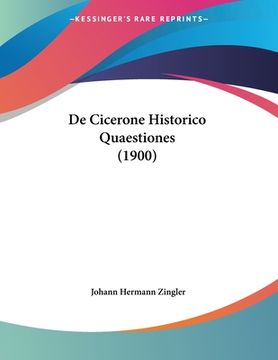 portada De Cicerone Historico Quaestiones (1900) (en Latin)