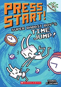 portada Super Rabbit Boy's Time Jump! A Branches Book (Press Start! #9), Volume 9 (Press Start! Scholastic Branches) (en Inglés)