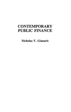 portada Contemporary Public Finance (Contributions in Economics And) (en Inglés)