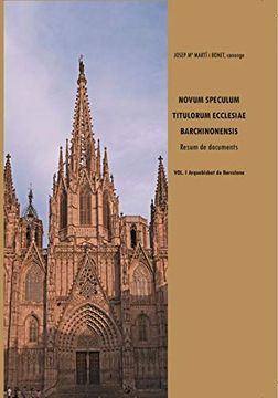 portada Novum Speculum Titulorum Ecclesiae. Vol. I Aquebisbat de Barcelona 
