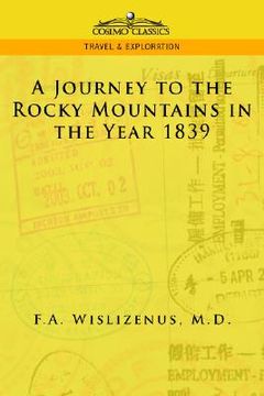 portada a journey to the rocky mountains in the year 1839 (en Inglés)