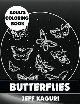 portada Adults Coloring Book: Butterflies (en Inglés)