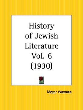portada history of jewish literature part 6 (en Inglés)