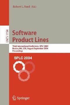 portada software product lines: third international conference, splc 2004, boston, ma, usa, august 30-september 2, 2004, proceedings (en Inglés)