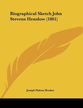 portada biographical sketch john stevens henslow (1861) (in English)