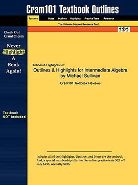 portada studyguide for intermediate algebra by michael sullivan, isbn 9780321567529