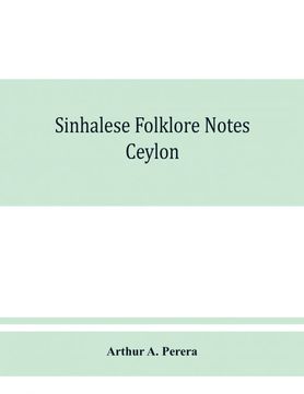 portada Sinhalese Folklore Notes (en Inglés)