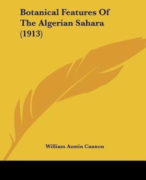 portada botanical features of the algerian sahara (1913)