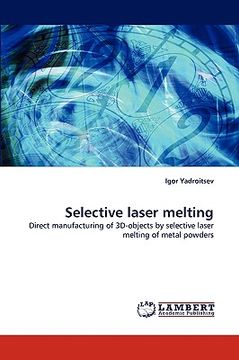 portada selective laser melting (en Inglés)