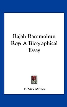 portada rajah rammohun roy: a biographical essay (in English)