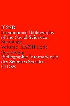 portada ibss: sociology: 1982 vol 32 (en Inglés)