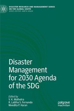 portada Disaster Management for 2030 Agenda of the Sdg (en Inglés)