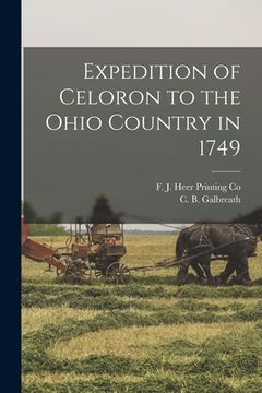 portada Expedition of Celoron to the Ohio Country in 1749