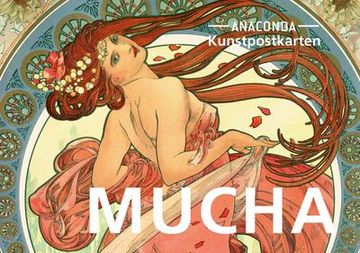 portada Postkarten-Set Alfons Mucha: 18 Kunstpostkarten (en Alemán)