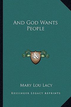 portada and god wants people (en Inglés)