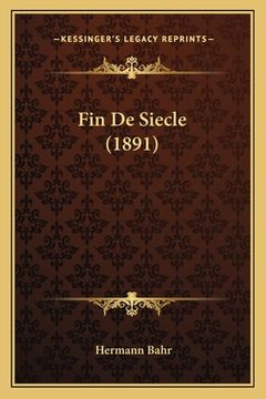 portada Fin De Siecle (1891) (en Francés)