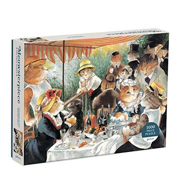 portada Puzzle - Meowsterpiece: Luncheon of the Boating Party: 1000 Piece Puzzle 