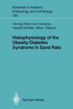 portada histophysiology of the obesity-diabetes syndrome in sand rats (en Inglés)