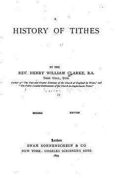 portada A History of Tithes (en Inglés)