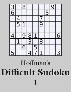 portada Hoffman's Difficult Sudoku 1: 250 Fun Puzzles (en Inglés)