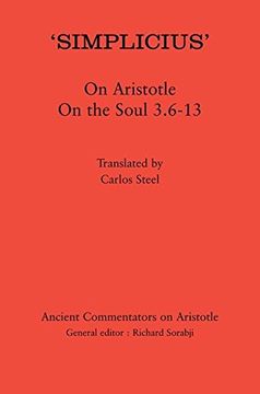 portada ‘Simplicius’: On Aristotle on the Soul 3. 6-13 (Ancient Commentators on Aristotle) (in English)