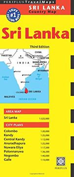 portada Sri Lanka Travel Map Third Edition (Periplus Travel Maps: Country Map)