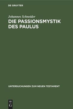 portada Die Passionsmystik des Paulus (en Alemán)