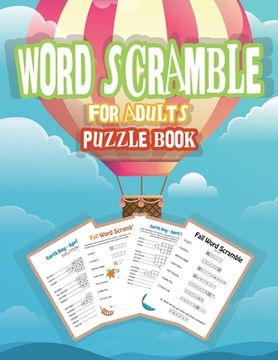 portada Word Scramble Puzzle Book for Adults: Word Puzzle Game, Large Print Word Puzzles for Adults, Jumble Word Puzzle Books (en Inglés)