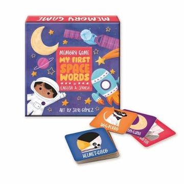 portada My First Space Words in English & Spanish Memory Game 