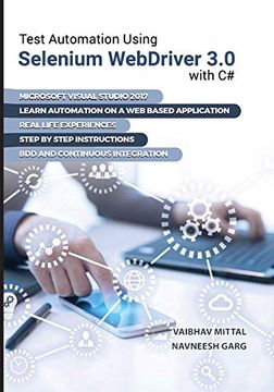 portada Test Automation Using Selenium Webdriver 3. 0 With c# (in English)