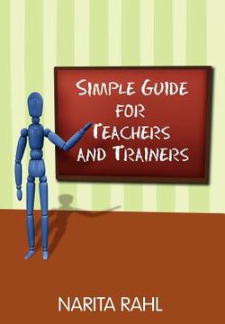 portada simple guide for teachers and trainers (en Inglés)