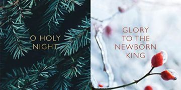 portada Festive Scene 10-Pack Christmas Cards: O Holy Night and Glory to the Newborn King (en Inglés)