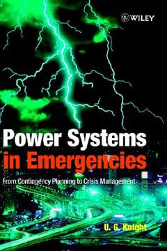 portada power systems in emergencies: from contingency planning to crisis management
